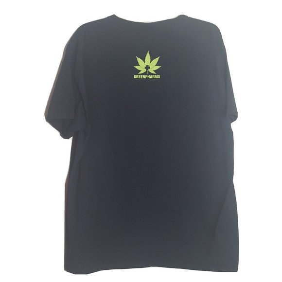 Green Pharms Canna Hemp 4/20 Black Mens Size XL T Shirt - Picture 4 of 5